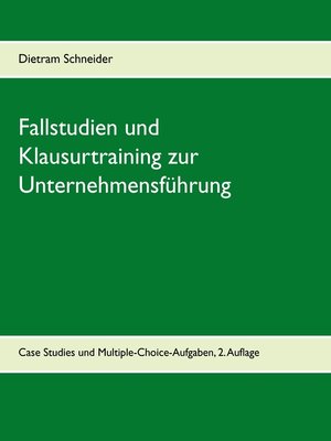 cover image of Fallstudien und Klausurtraining zur Unternehmensführung